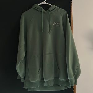 Women’s Oversized green hoodie